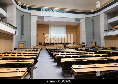 La Assembly Hall, Palais des Nations, sede delle Nazioni Unite di Ginevra, Svizzera Foto Stock