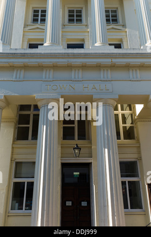 Town Hall, Brighton, Regno Unito, pilastri ornati e windows Foto Stock