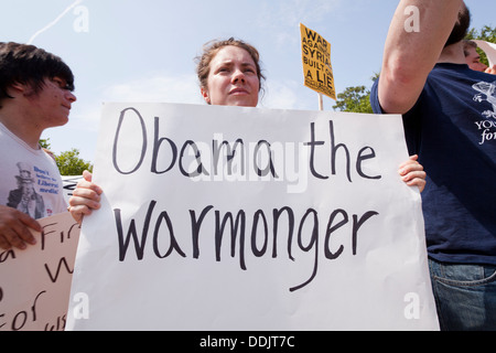 Obama la politica estera avversario - Washington DC, Stati Uniti d'America Foto Stock