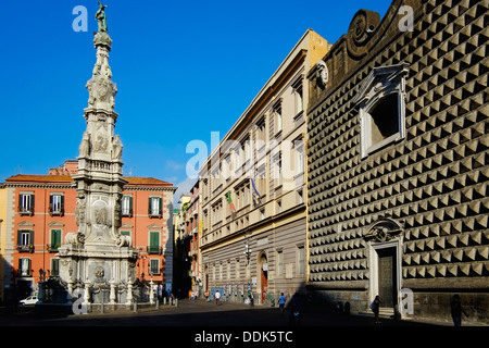 L'Italia, Campania, Napoli, Piazza del Gesu Nuovo Foto Stock