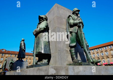 L'Italia, Piemonte, Torino, Emanuele Filiberto di Savoia monumento Foto Stock