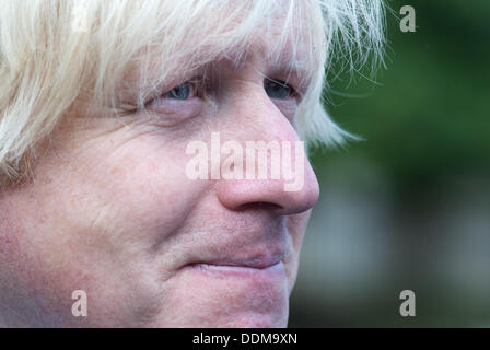 London, Regno Unito - 4 Settembre 2013: un primo piano ritratto del sindaco di Londra Boris Johnson Credito: Piero Cruciatti/Alamy Live News Foto Stock