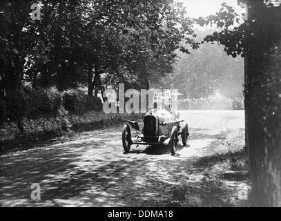 Sunbeam al Isle of Man TT race, 1914. Artista: sconosciuto Foto Stock