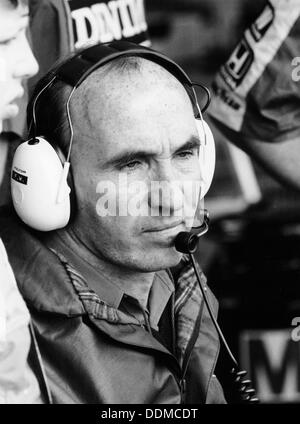 Frank Williams, 1987. Artista: sconosciuto Foto Stock