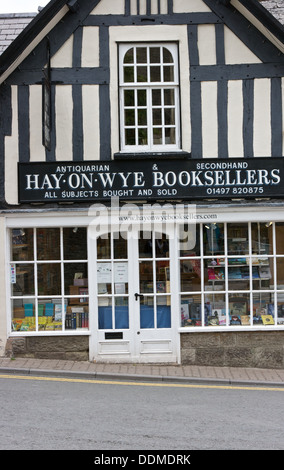 Hay on Wye librai shop Powys Galles Regno Unito Europa Foto Stock