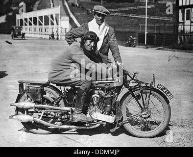 Mk1 Brough Superior 1000cc moto, (inizio 1920?). Artista: sconosciuto Foto Stock