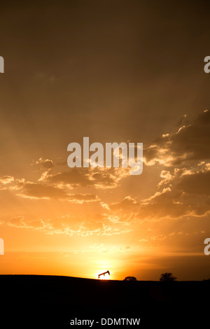 Great Plains pozzo petrolifero Foto Stock