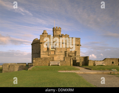 Il mantenere, Pendennis Castle, Colchester, 1998. Artista: n. CORRIE Foto Stock