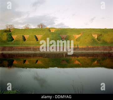 Fort Brockhurst, artiglieri, Gosport, Hampshire, 2000. Artista: P Williams Foto Stock