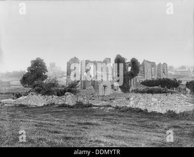 Le rovine del convento delle monache Sopwell, St Albans, Hertfordshire. Artista: EH/RCHME fotografo personale Foto Stock