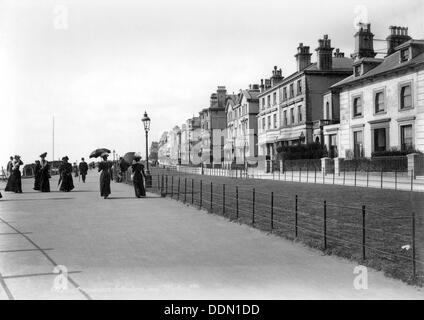 Il Leas, Sandgate, Folkestone, Kent, 1890-1910. Artista: sconosciuto Foto Stock