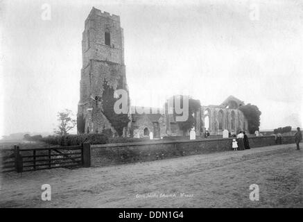 Sant'Andrea Chiesa, Covehithe, Suffolk, 1890-1910. Artista: sconosciuto Foto Stock