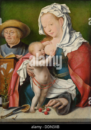 La Santa Famiglia, c. 1520. Artista: Cleve, Joos, van (ca. 1485-1540) Foto Stock