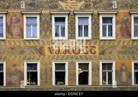 La facciata di U Rotta hotel in Stare Mesto trimestre Praga Repubblica Ceca Foto Stock