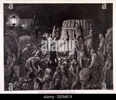 " Covent Garden Market-Early mattina', 1872. Artista: Gauchard Brunier Foto Stock