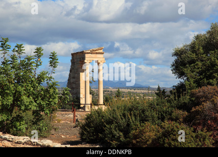 Cipro, Kourion, assiro Ku-ri-ho, antica greca, latina curio Hylates santuario di Apollo, resti di Hylatesheiligtums, histor Foto Stock