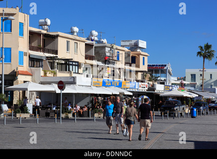 Cipro, Pafos città, Gazibaf, downtown, pedonale Foto Stock