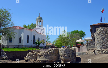 Antica città di Sozopol in Bulgaria Foto Stock