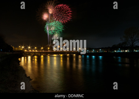 Lancaster City fuochi d'artificio, 2012 Foto Stock