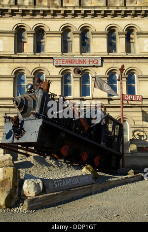 Steampunk HQ, Oamaru, North Otago, Isola del Sud, Nuova Zelanda Foto Stock