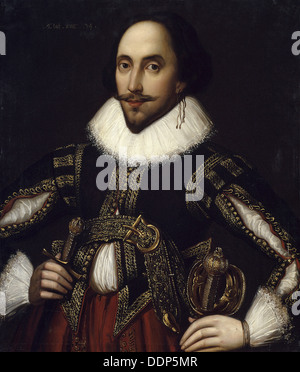 Anonimo - Ritratto di William Shakespeare - Museo di Versailles Foto Stock