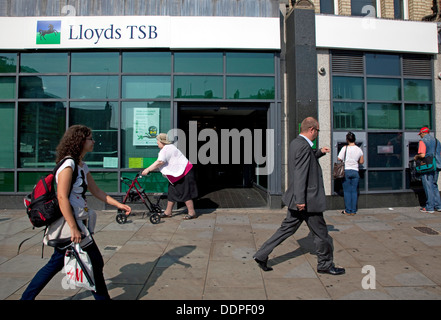 Ramo di Lloyds TSB Bank di Londra Foto Stock