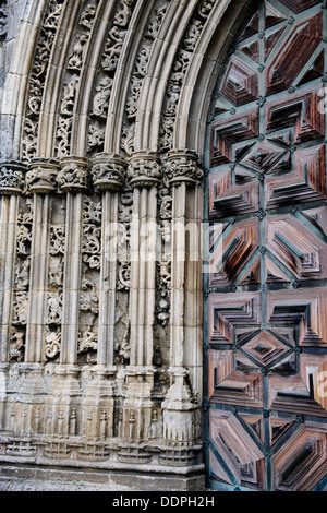 Lamego la Cattedrale di Se,struttura rinascimentale, con il suo interno soffitti dipinti, Lamego, Portogallo settentrionale Foto Stock