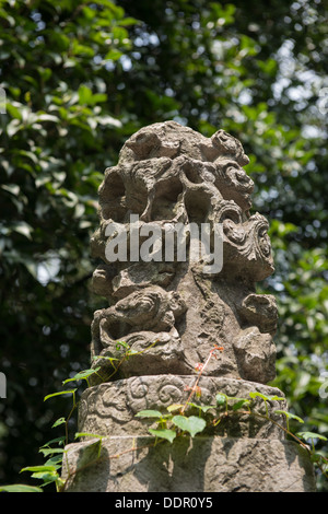 Le Tombe dei Ming, Nanjing, Cina. Particolare della terrazza sotto la Xiaoling Hall. Foto Stock