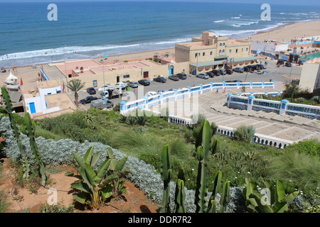 Vista generale della spiaggia di Sidi Ifni (sud del Marocco) Foto Stock