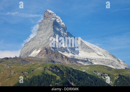 Cervino nelle Alpi Pennine da Zermatt, Svizzera. Foto Stock