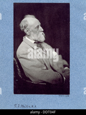 George Fraderick Watt, British pittore e scultore, c1880-1904. Artista: Frederick Hollyer Foto Stock