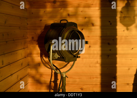 Close-up di una lanterna spotlight, il lago dei boschi, Keewatin, Ontario, Canada Foto Stock