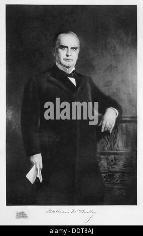 William McKinley, XXV Presidente degli Stati Uniti del XIX secolo. Artista: sconosciuto Foto Stock