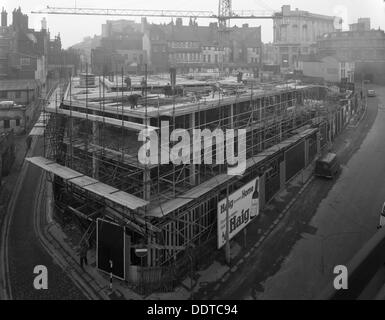 Lo sviluppo commerciale sul campo di Lane, Sheffield South Yorkshire, 1968. Artista: Michael Walters Foto Stock