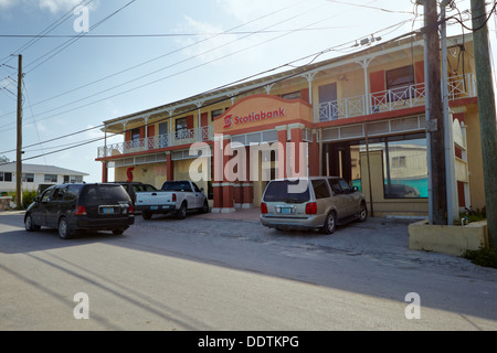 Scotia Bank, Georgetown, grande Exuma Island, Bahamas, dei Caraibi Foto Stock