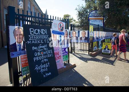 Australian elezione federale, 2013, Bondi Beach NSW Australia Foto Stock