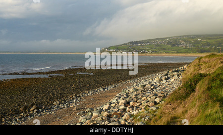 Cardigan Bay come si vede dalla Shell isola North Wales UK Foto Stock