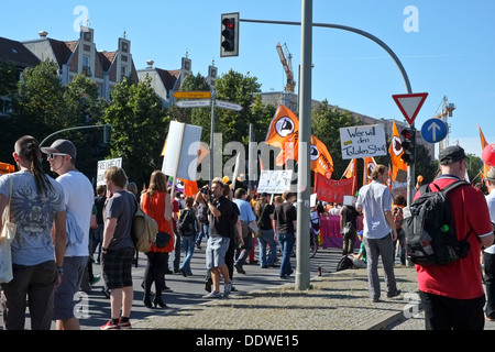 Anti NSA manifestazione a Berlino Foto Stock