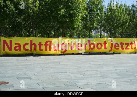 Aeroporto di anti BER manifestazione a Berlino Foto Stock