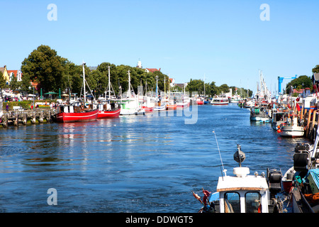 Warnemunde una località balneare nel distretto di Rostock situata sul Mar Baltico nel nord est della Germania Foto Stock