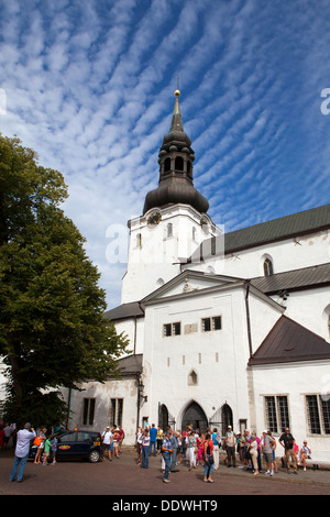 Antica città medievale di Tallinn, la capitale e la città più grande dell'Estonia, Stato baltico Foto Stock