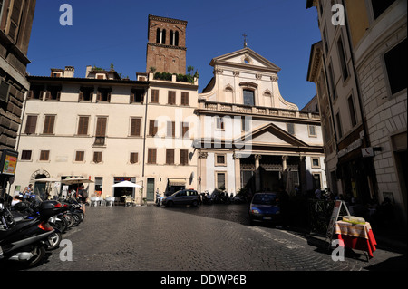Italia, Roma, Piazza Sant'Eustachio, basilica di Sant'Eustachio a Platana Foto Stock