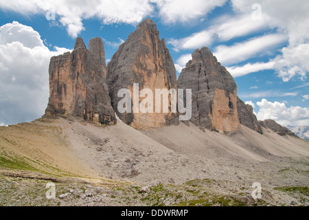 Drei Zinnen, Dolomiti Alpi, Italia. Foto Stock