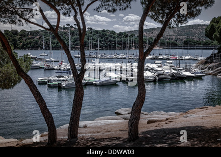 Marsh San Juan village Pelayo de la Presa Provincia di Madrid, Spagna. Foto Stock