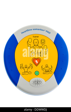 Heartsine unità di addestramento per la sua gamma di defibrillatori automatici Foto Stock