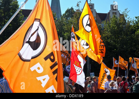 Anti NSA manifestazione a Berlino Foto Stock