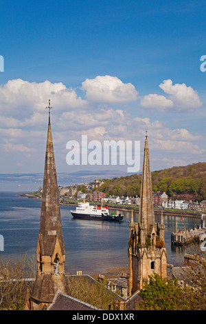 Vista su Rothesay, Isle of Bute Foto Stock