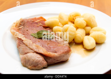 Saltimbocca alla romana Foto Stock