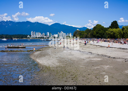 Kitsilano Beach Park. Vancouver, British Columbia, Canada. Foto Stock