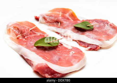 Saltimbocca alla romana Foto Stock